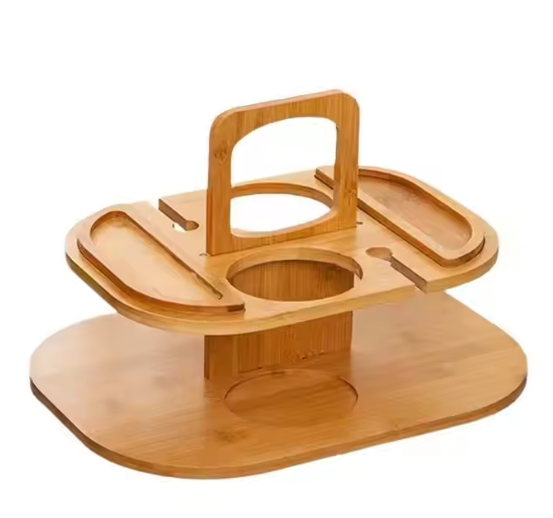 Portable Wooden Picnic Wine Table
