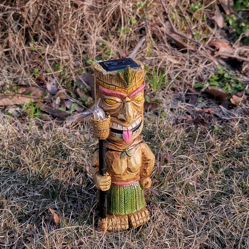 Solar-powered outdoor decoration