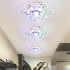 GlowPetal | LED Crystal Ceiling Light | Flower Shaped, RGB Color Changing & Energy Efficient