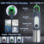 Rechargeable LED Flashlight with 750-Lumen Output and 200 m Range