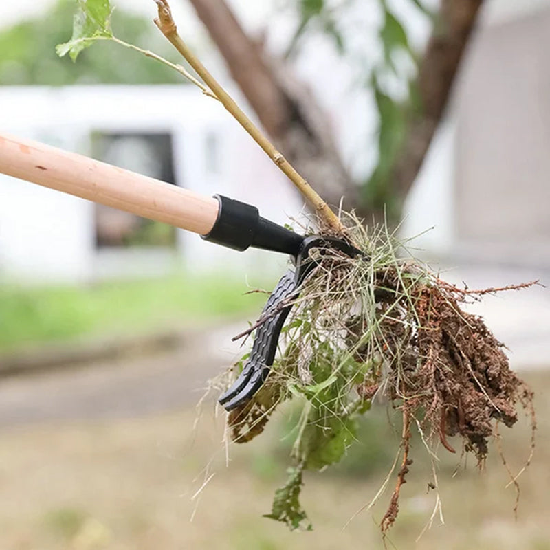 Stainless steel adjustable long handle detachable weeder