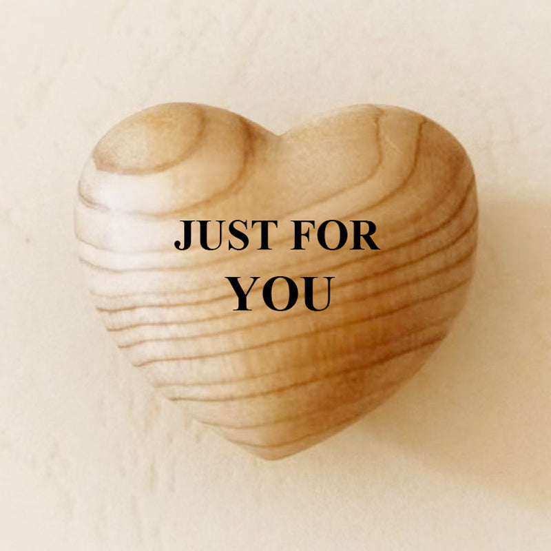 Small Pocket Hug Wooden Heart Token