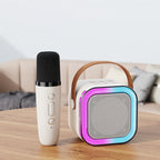 Mini Karaoke machine for children with wireless microphones