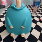 Small Blue Middle Finger Ornament