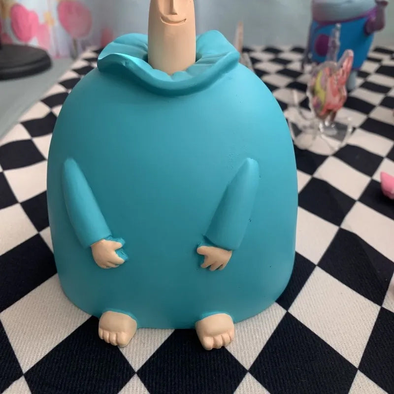 Small Blue Middle Finger Ornament