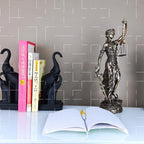 Decorative statue of the Goddess of Justice