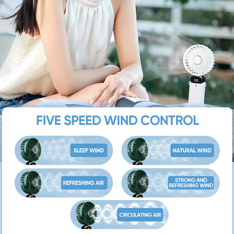 Portable electric cold compressor cooling fan