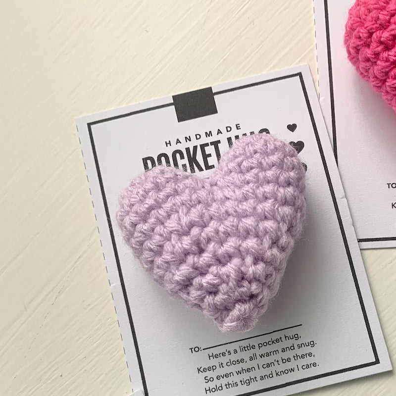 Crocheted Heart Bag Hug
