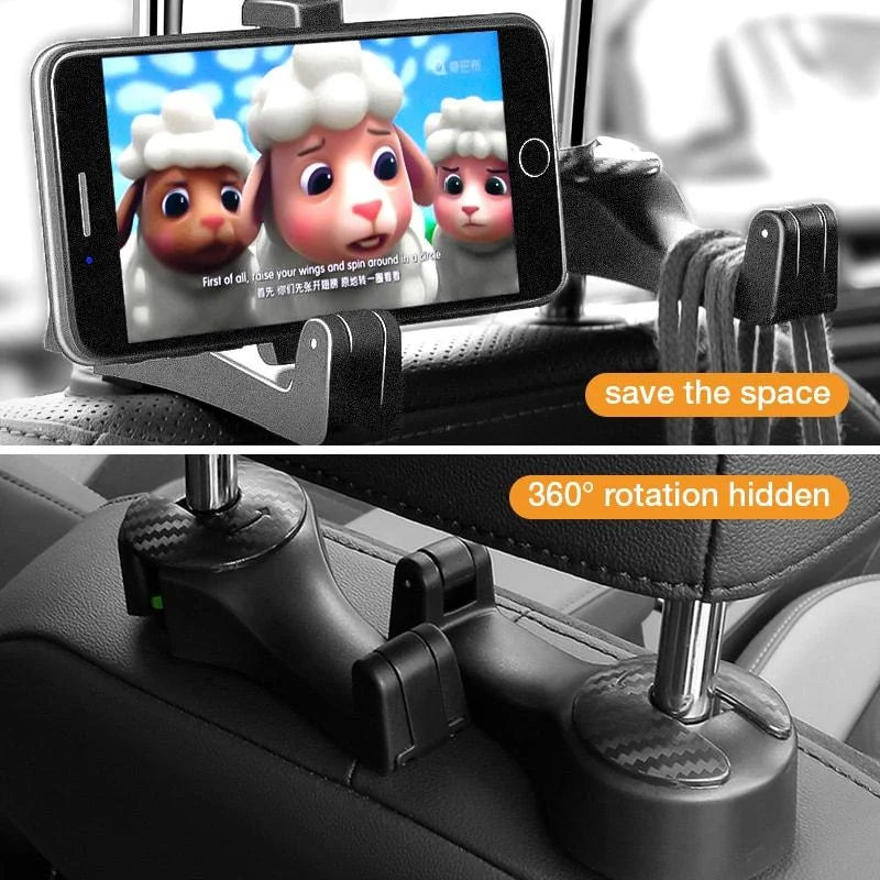 Headrest holder car strap