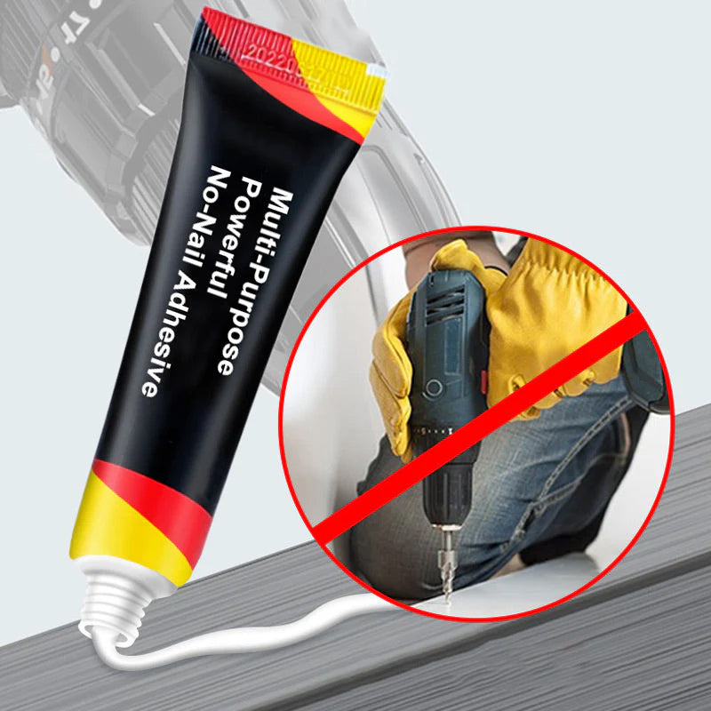 Multi-purpose powerful nail-free adhesive