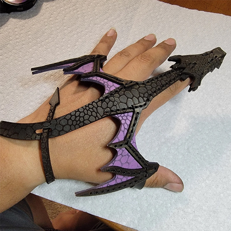 Leather Hand Dragon Bracelet