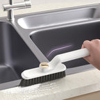 Multifunctional rotating slot cleaning brush