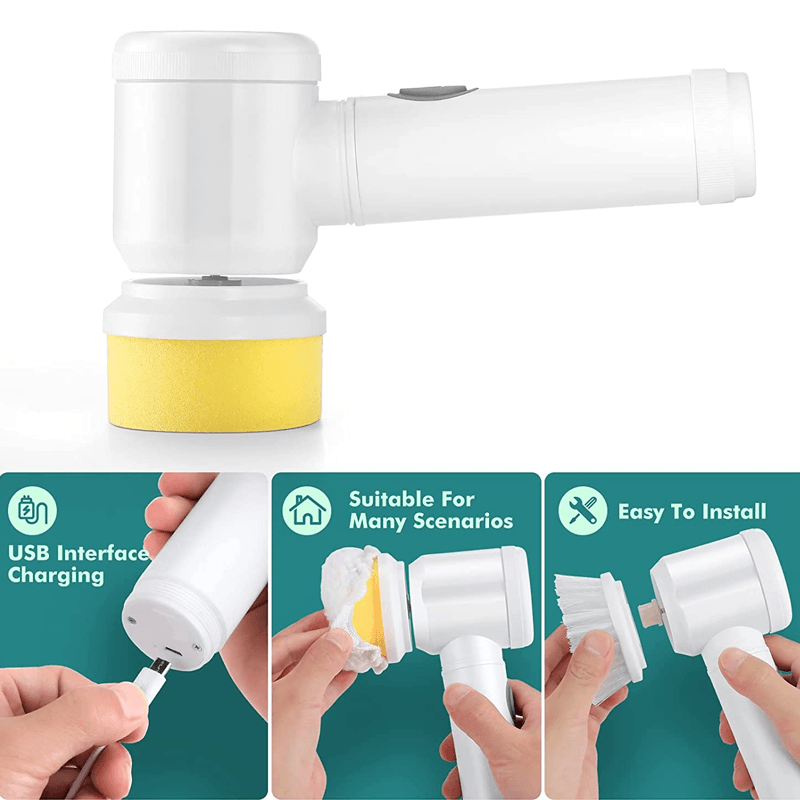Rechargeable electric cleaning brush Saker