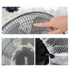 Protective net for electric fans