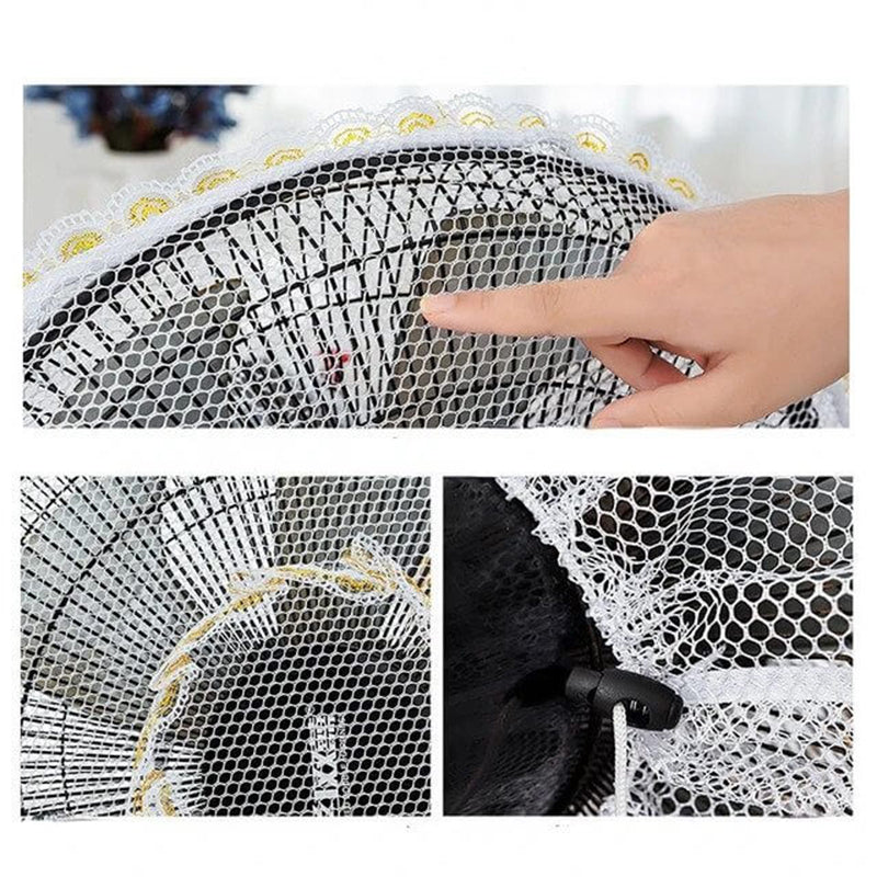 Protective net for electric fans