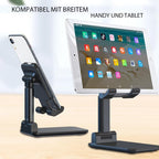 Foldable or white pole phone desk holder