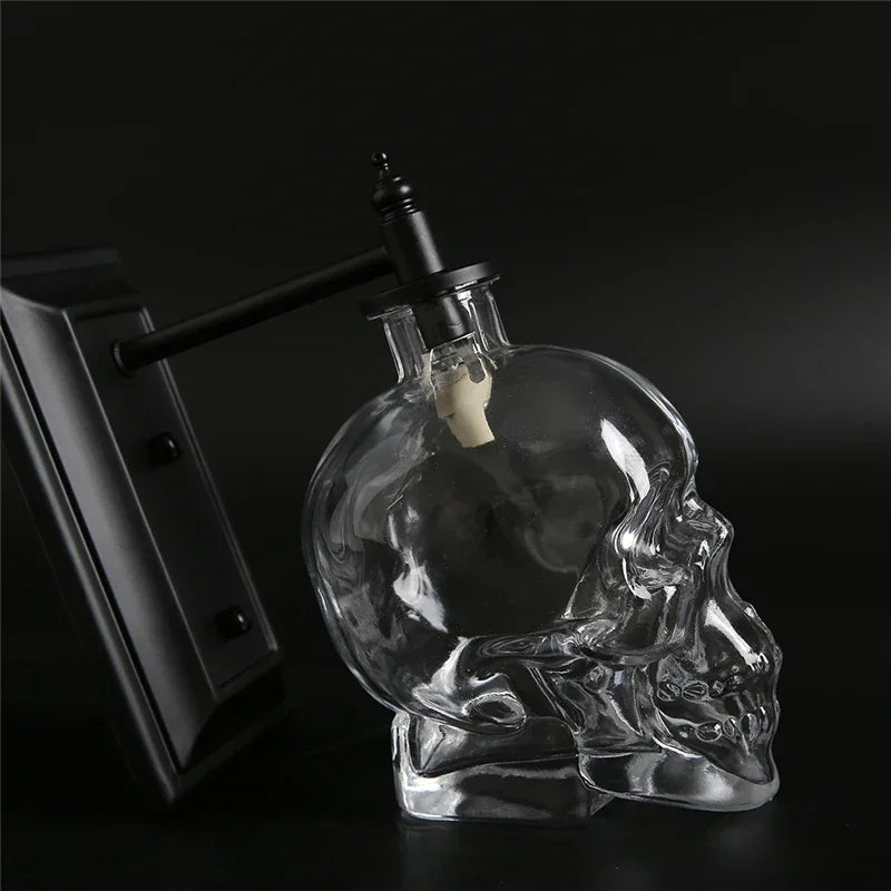 Gothic Skull Bottle Retro Wall Lamp