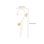 Butterfly Tassel Style Zircon Earrings