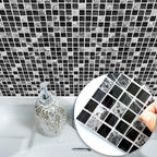 Black Mosaic Creative Tile Stickers