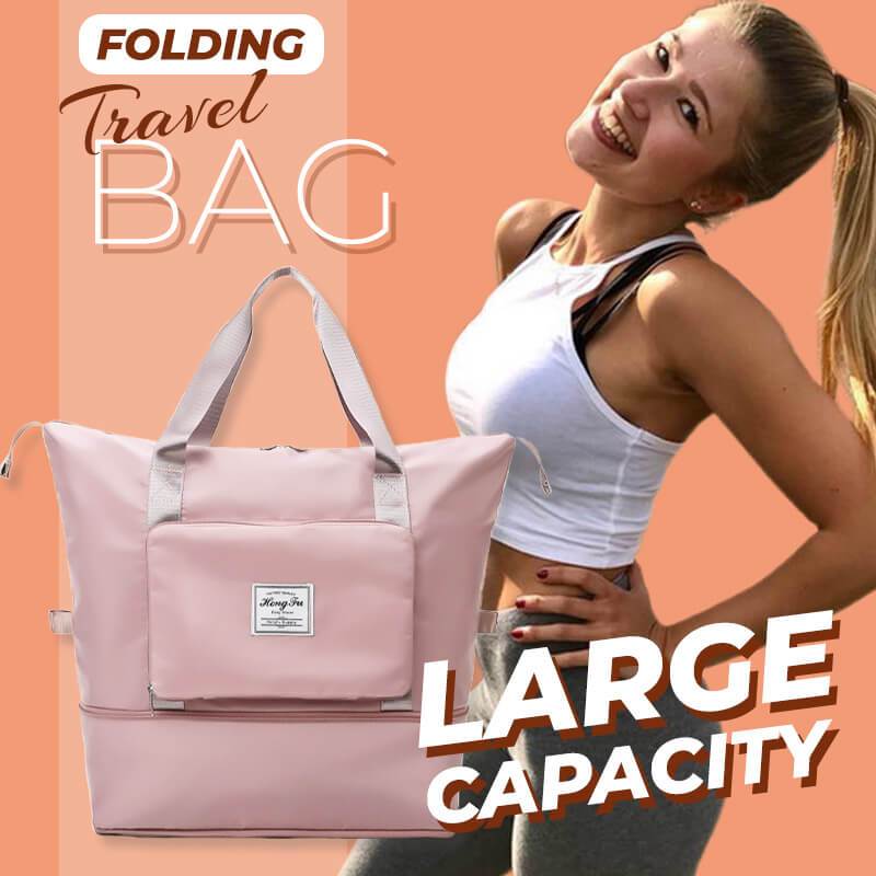 Dry and wet divider double-layer travel bag