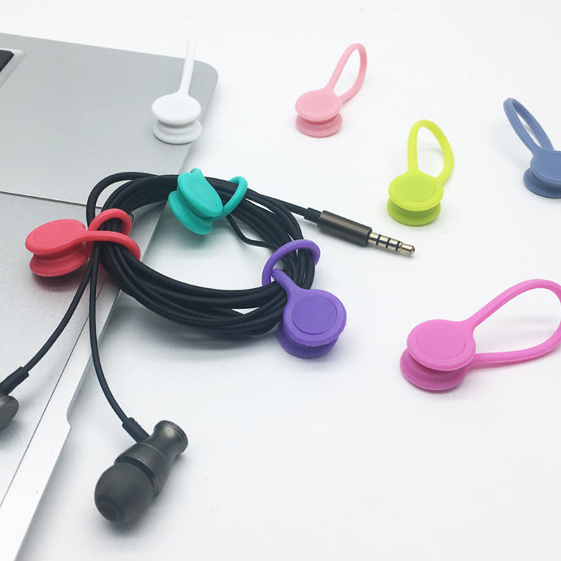 Useful magnetic cable storage holder
