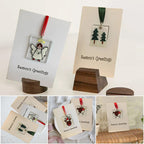 Handmade Christmas card ornaments
