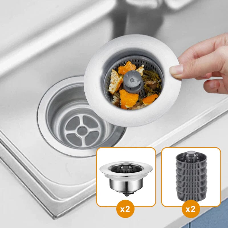 Kitchen sink odor filter