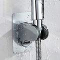 Self-adhesive shower head holder