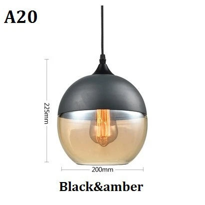 EternaGlow Pendant Light made of Glass and Wood | Elegant Design for Your Home