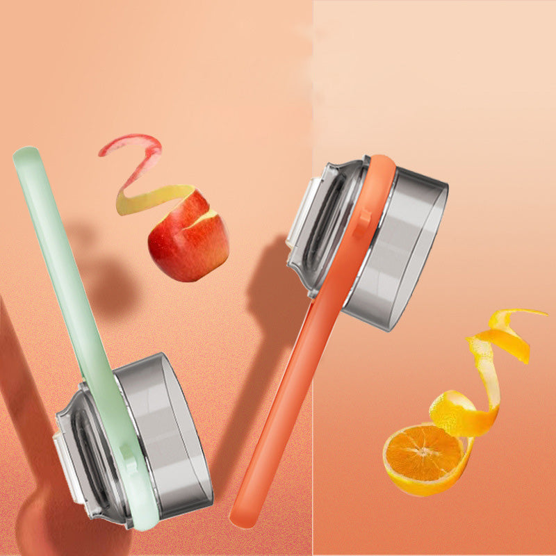 Peeling knife with storage box