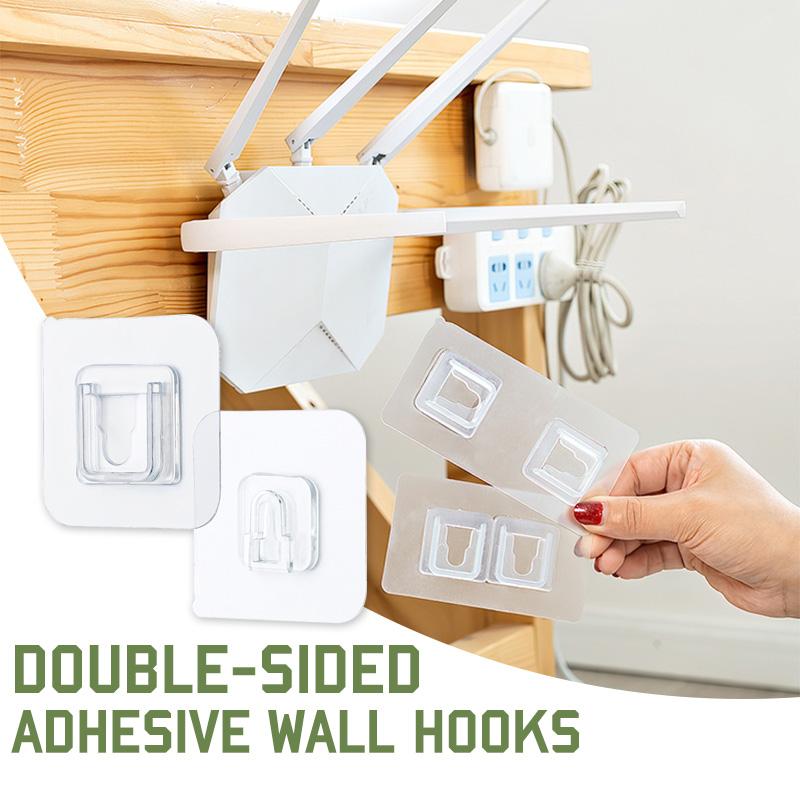 Double-sided adhesive hooks for the wall (5/10/20 sets)