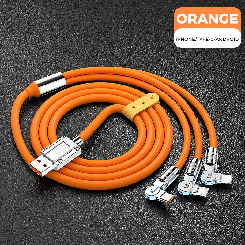 Rotating elbow data cable
