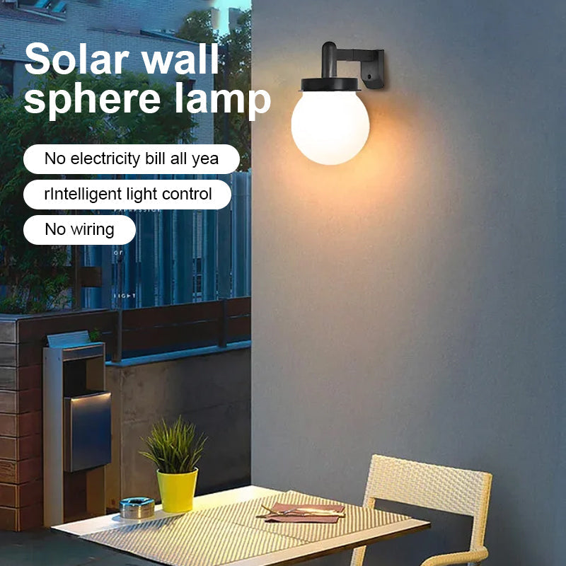 Solar Wall Sphere Light (2 pieces)