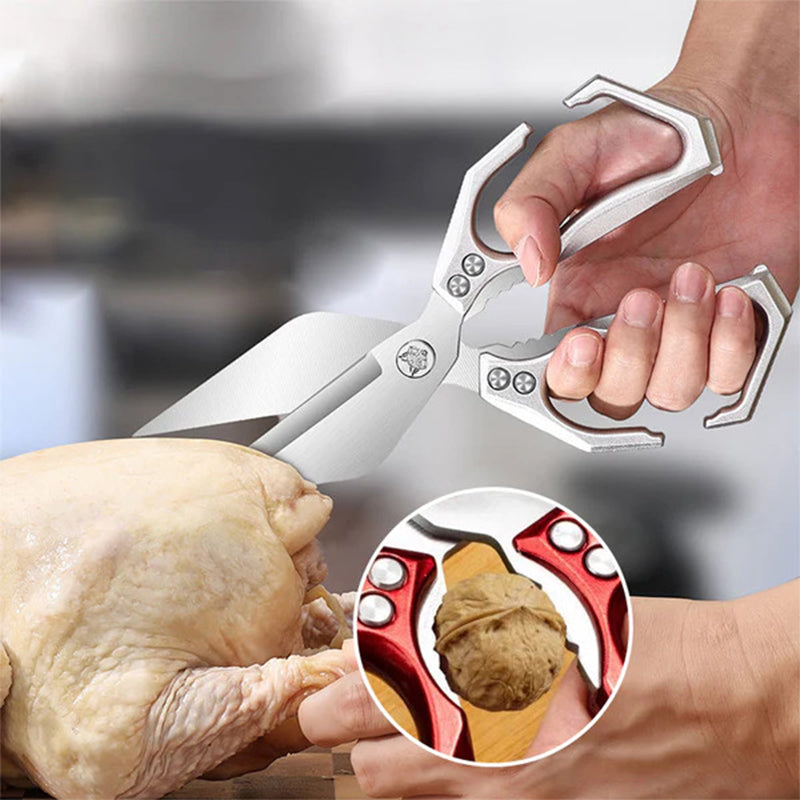 Multi-functional heavy-duty kitchen scissors