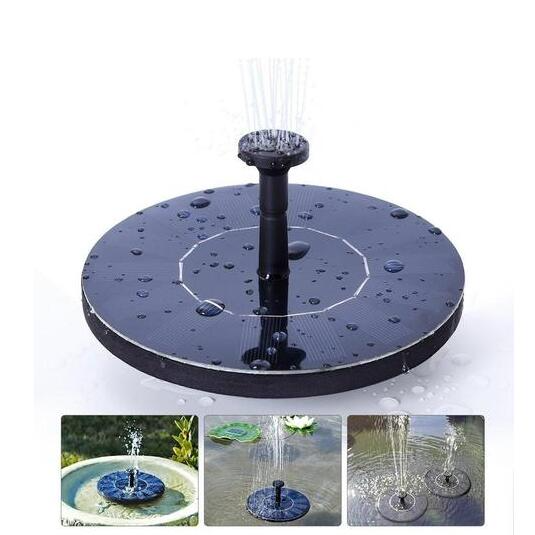 Solar-powered water bubbler for bird baths – bubble fountain with solar panel