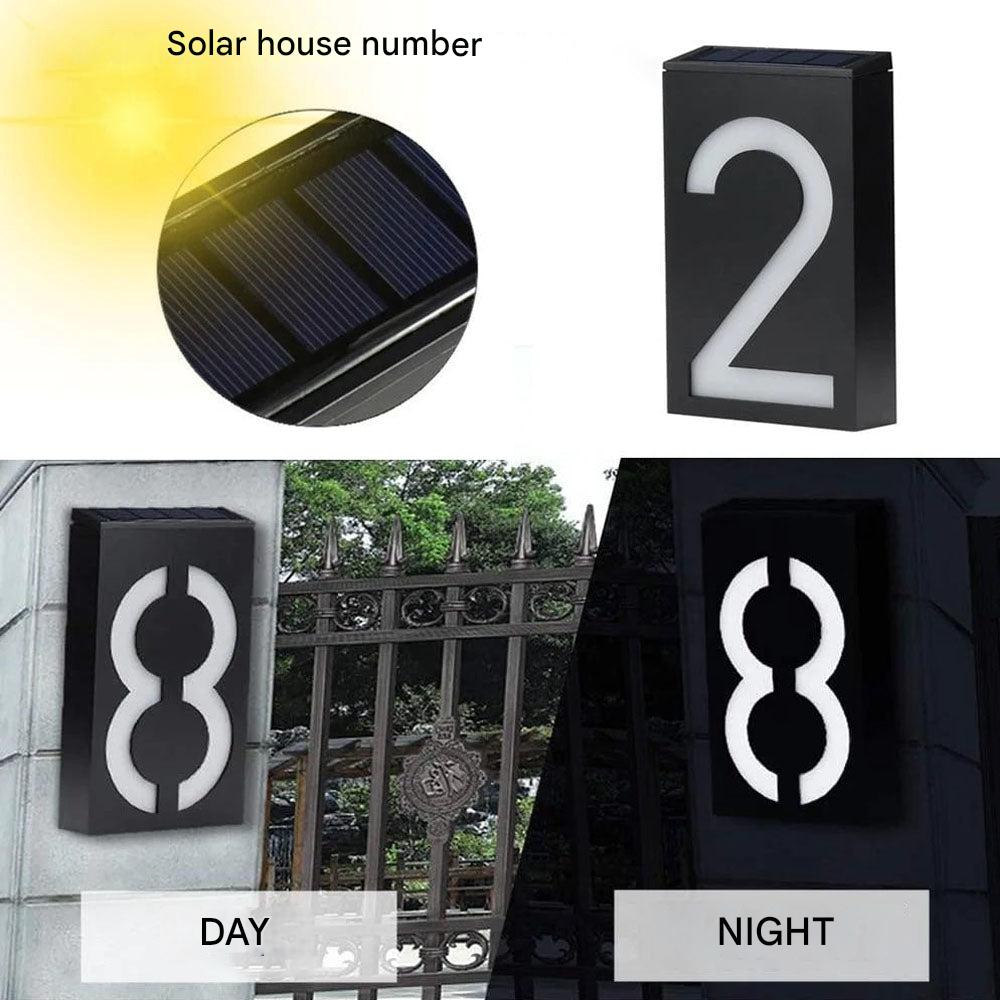 Lighted House Number on Solar Energy - SolarSign