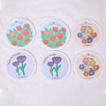 Kitchen flower print wood pulp cotton cloth