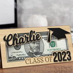 Personalized graduation money holder