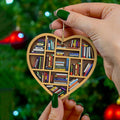 Cute Heart-Shaped Bookshelf Decoration