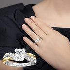 Creative Parent-Child Bear Ring