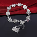 Elegant Silver Filigree Bracelet with Unique Links