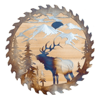 Metal wall art, laser-cut