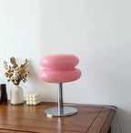 LueurRose – Retro Table Lamp with Dimmable LED and USB