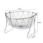 Chef Frying Basket Foldable Made of Stainless Steel