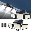 Triple Head Motion Sensor Solar Lights for Outdoor
