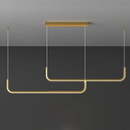 Dimmable Warm-White LED Pendant Lamp with Adjustable Height for Dining Tables