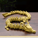 Golden Dragon with movable joints