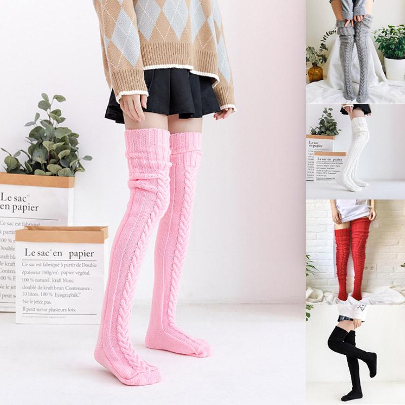 Hand-knit winter socks