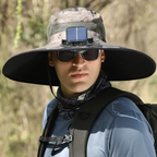 Ultimate Outdoor Sun Hat with Rechargeable LED and Wide Brim