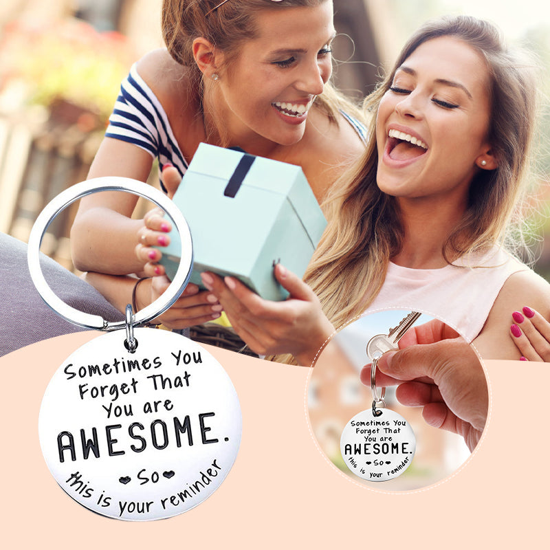 Inspiring best friend keychain